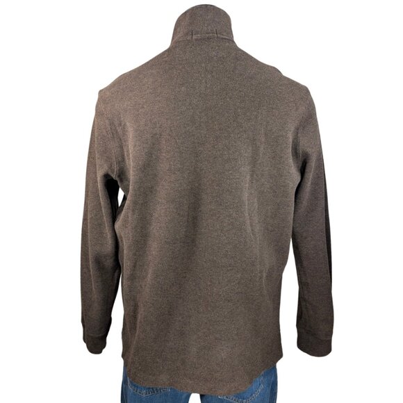 Polo Ralph Lauren Men's Large 1/4 Zip Cotton Long Sleeve Pullover Sweater - Picture 2 of 8
